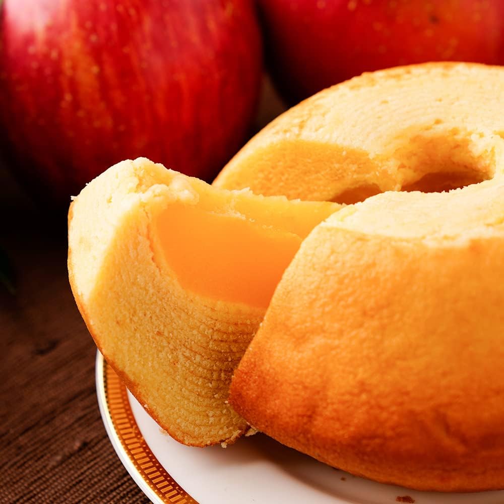 Whole Apple Wrapped Up Apple Cake 1 Piece (Whole Size: Plain Flavor) Baumkuchen Present Gift Large Capacity Internal Celebration Congratulatory Gift Food Waste Commercial Use Baumkuchen Celebration