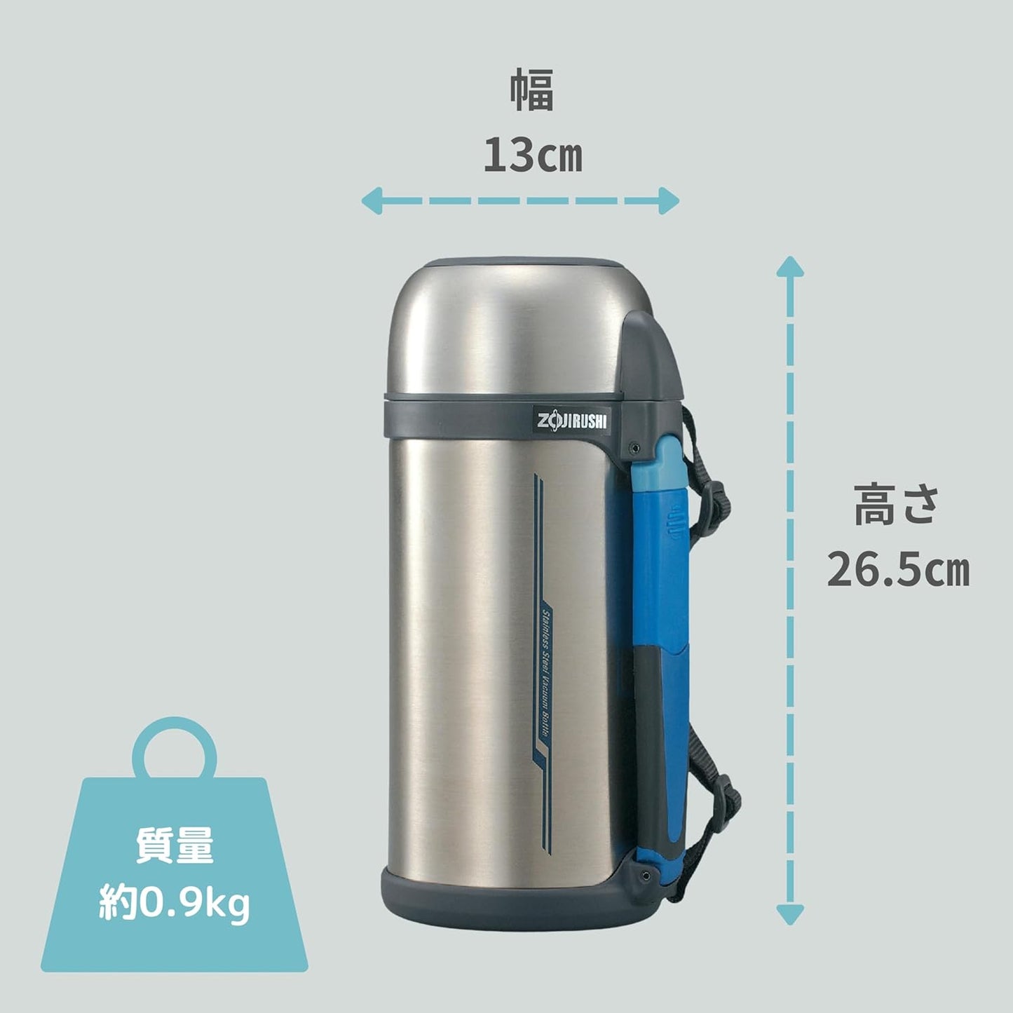ZOJIRUSHI Canteen Stainless Steel Bottle Tough 1.5L Stainless Steel SF-CC15-XA