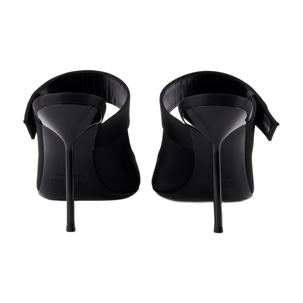 Paris Lidia Couture Sabot 90 Pumps Paris Texas Silk Black - Image 7