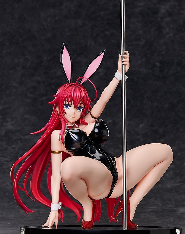 Freeing High School DxD HERO Rias Gremory Live Leg Bunny Ver. 2nd Plastic Painted and Assembled Figure, 1/4 Scale, Exclusive Base Included, Total Height Approx. 16.1 inches (410 mm), Includes Metal
