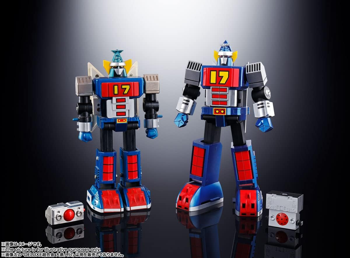 Soul of Chogokin GX-101 Daitetsujin 17, Approx. 7.1 inches (180 mm), PVC & ABS & Die Cast Pre-painted Action Figure