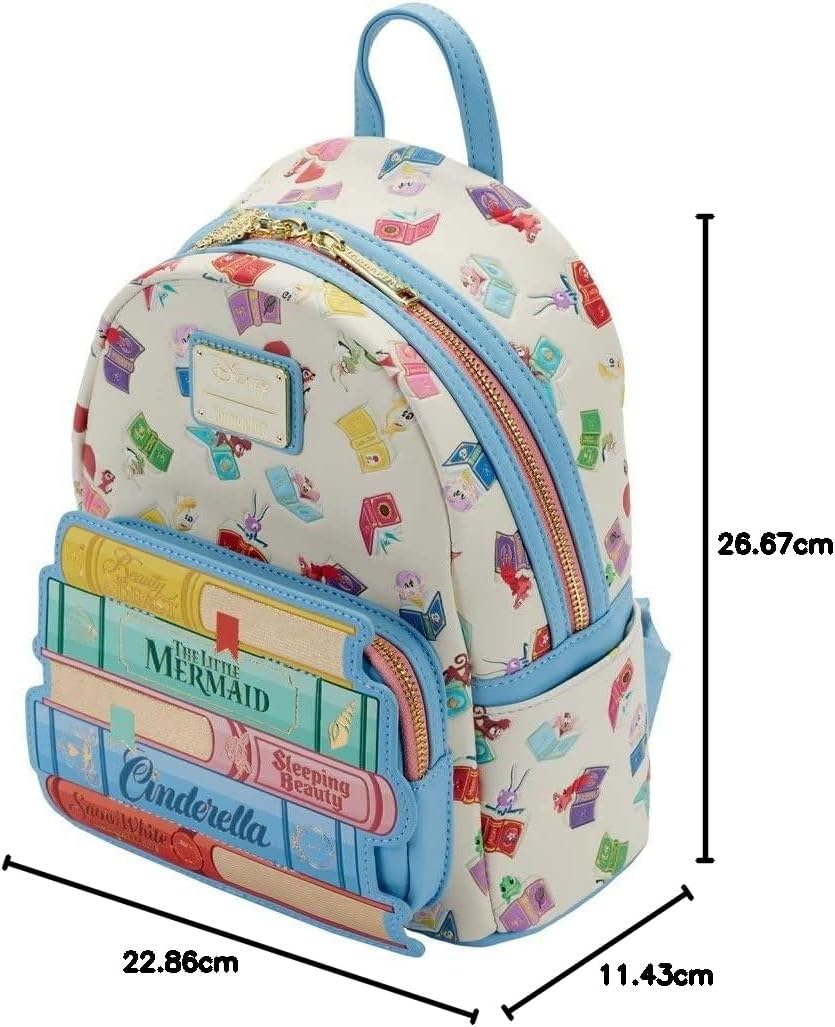 Disney by Loungefly Princess Books Classics Backpack, Multi-Colour, WDBK2229
