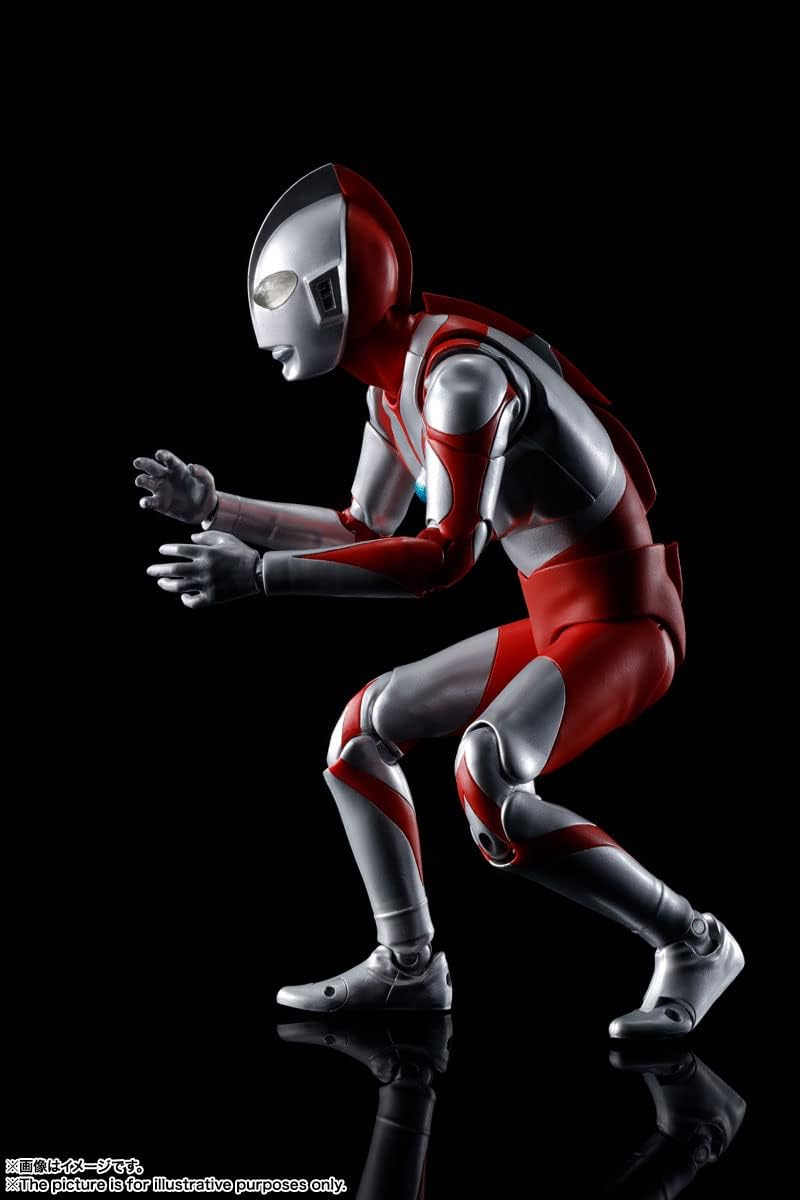 TAMASHII NATIONS S.H. Figuarts Ultraman (True Bone Carving Manufacturing Method), Approx. 5.9 inches (150 mm), ABS & PVC Painted Articulated Action Figure BAS63441