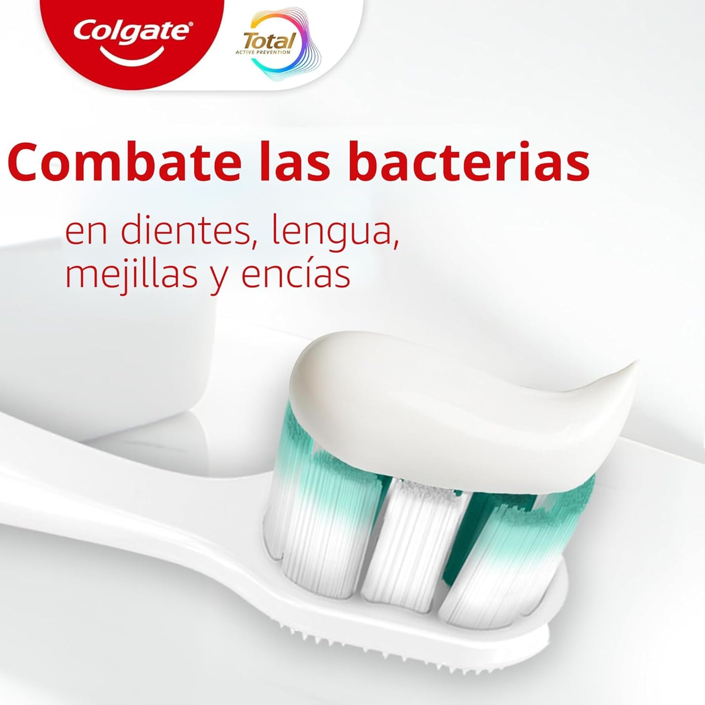 Colgate Total Whitening Pasta de dientes 5.1 oz, paquete de 4, fluoruro, antibacteriano, para placa, gingivitis, sensibilidad, eliminación de manchas, clínicamente probado, menta, blanqueamiento dental, fluoruro estannoso