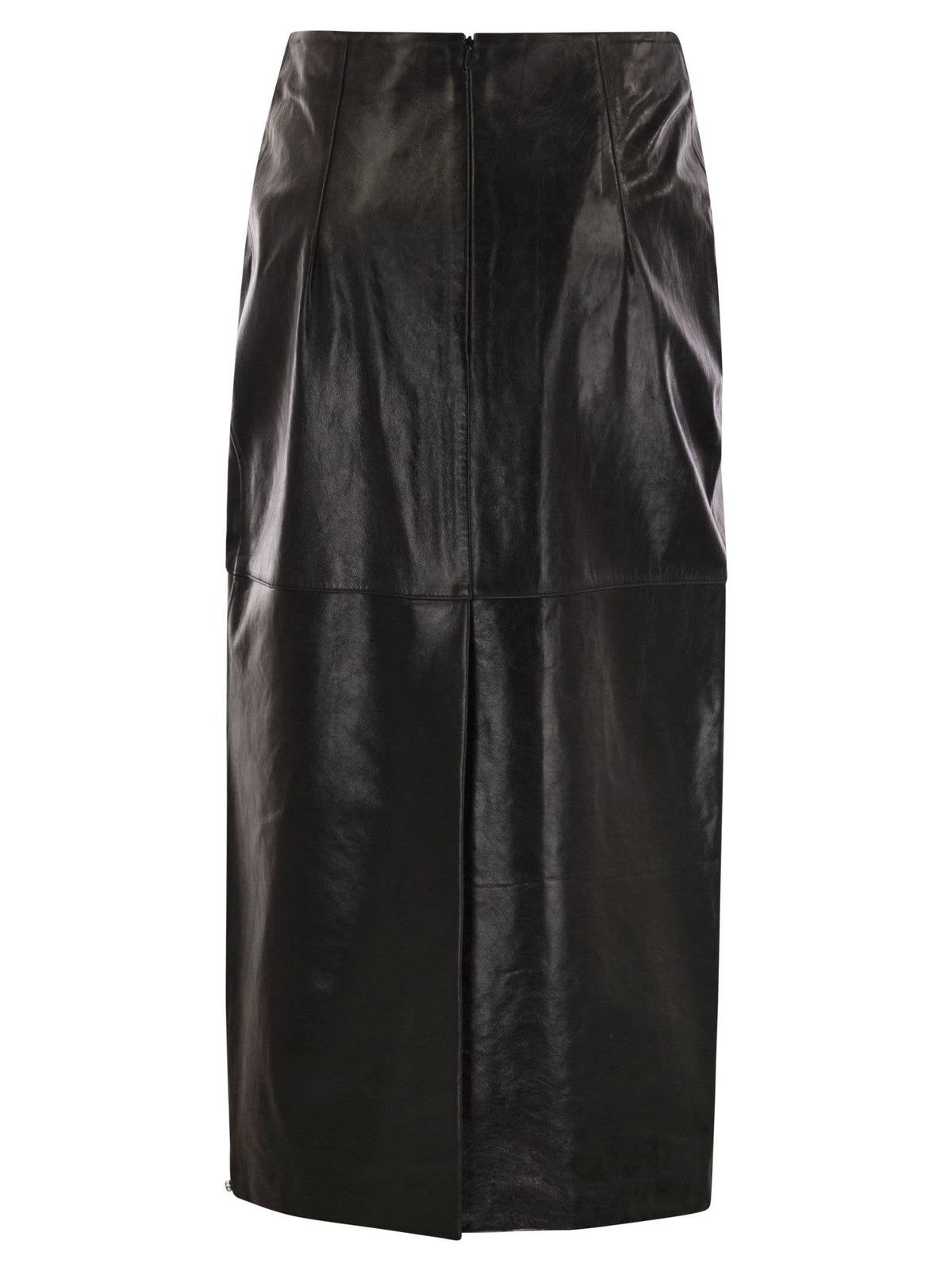 Sportmax Sportmax Afa Gonna Longuette In Pelle - Image 7