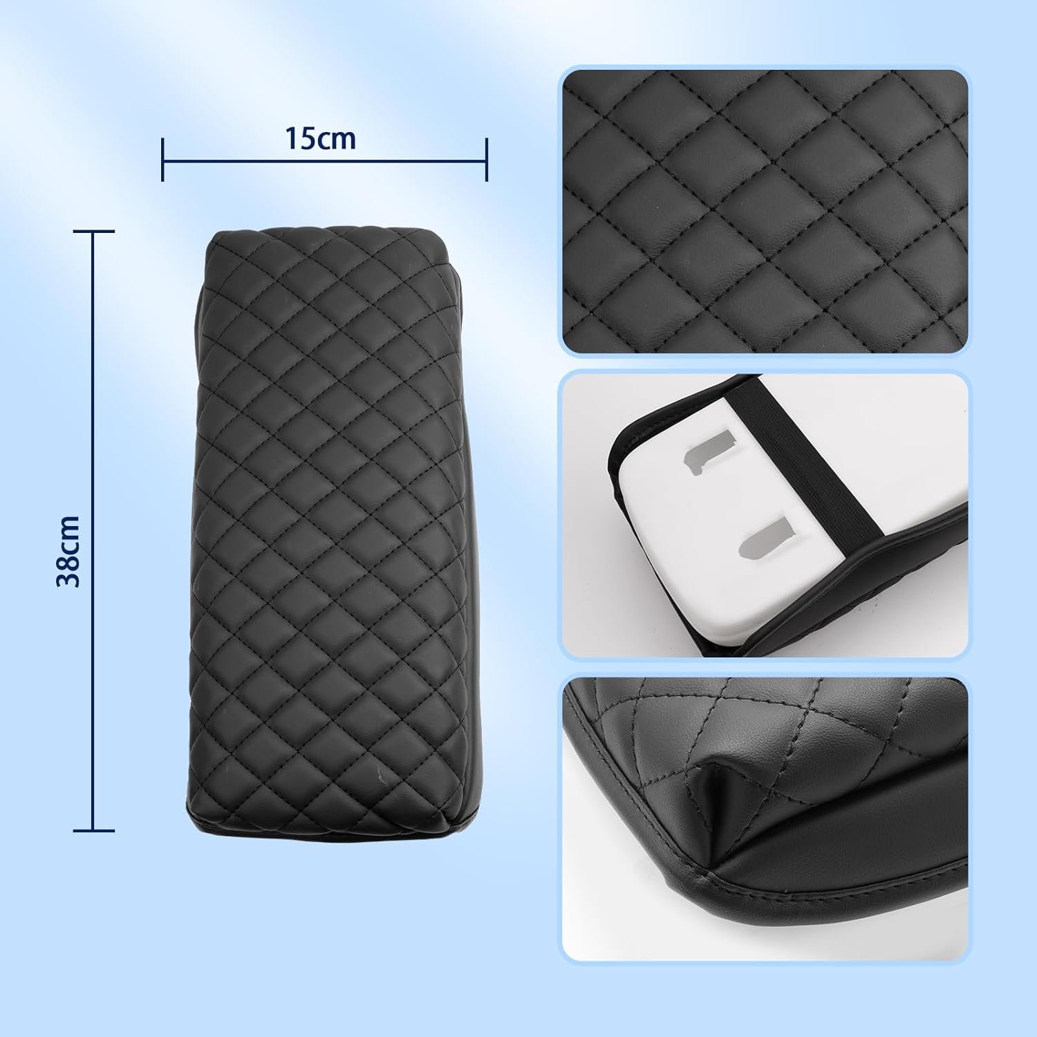 Toyota Prius 60 Series 5th Generation ZVW6# MXWH6# Model 2023~ Armrest Cover, Armrest Cushion, Armrest Pad, Console Box Pad, Protective Cover, Elbow Rest, Specially Designed Cover, Touch, Stain
