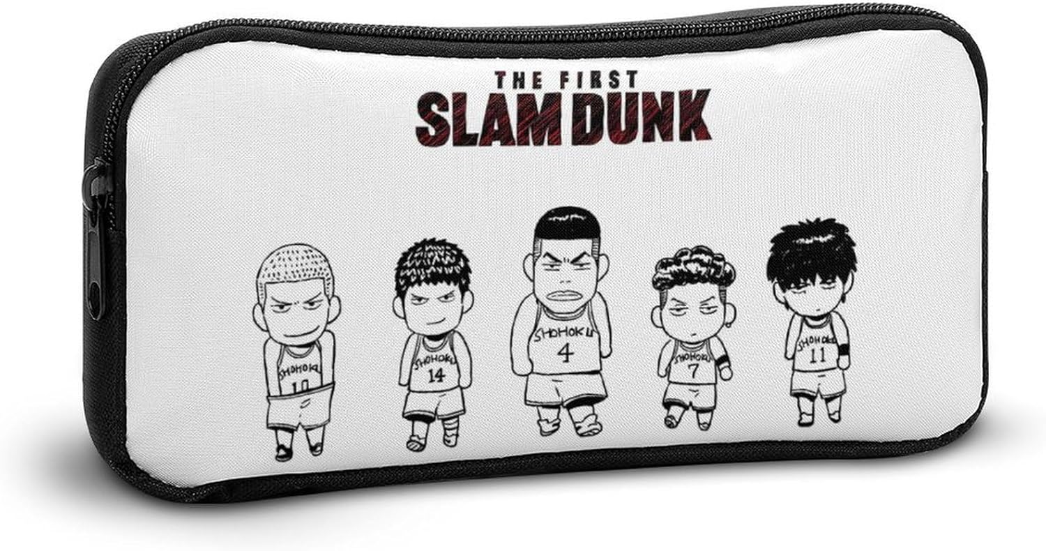 Slam Dunk Pencil Case, Large Capacity, Suitable for Anime Pencil Case, Youth Fashion Lightweight Pen Pouch, Cute Pencil Case, 8.7 x 4.7 x 2.0 inches (22 x 12 x 5 cm), style