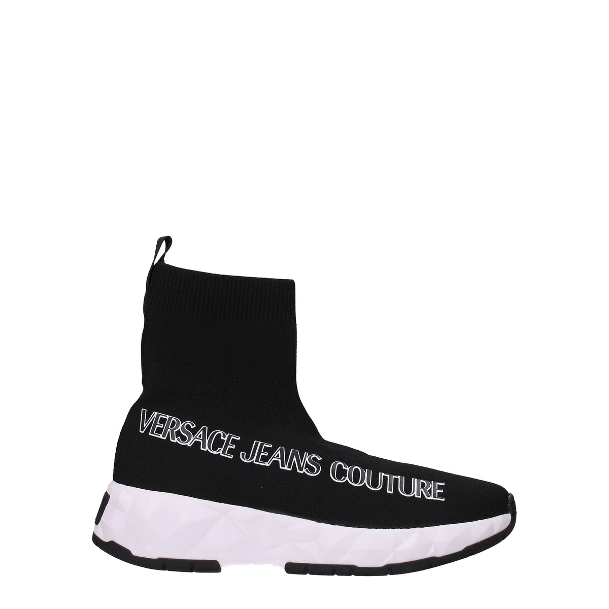 Versace ヴェルサーチジーンズスニーカークチュールウーマンファブリックブラック - Image 7