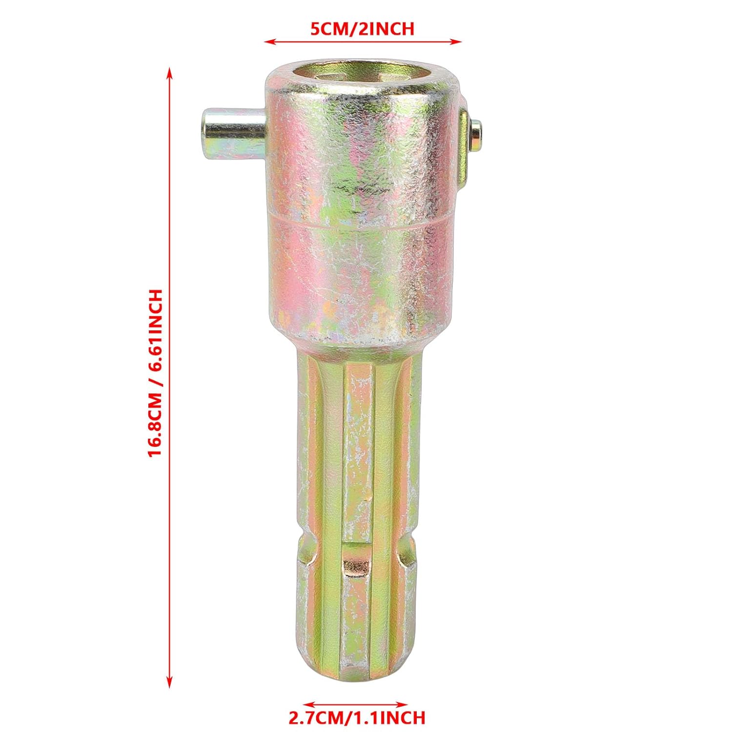 Garosa トラクター PTO シャフトエクステンション 6スプライン 重厚金属製 1-3/8インチ 耐久性と正確な接続力 光滑な使用感 各種農機具用
