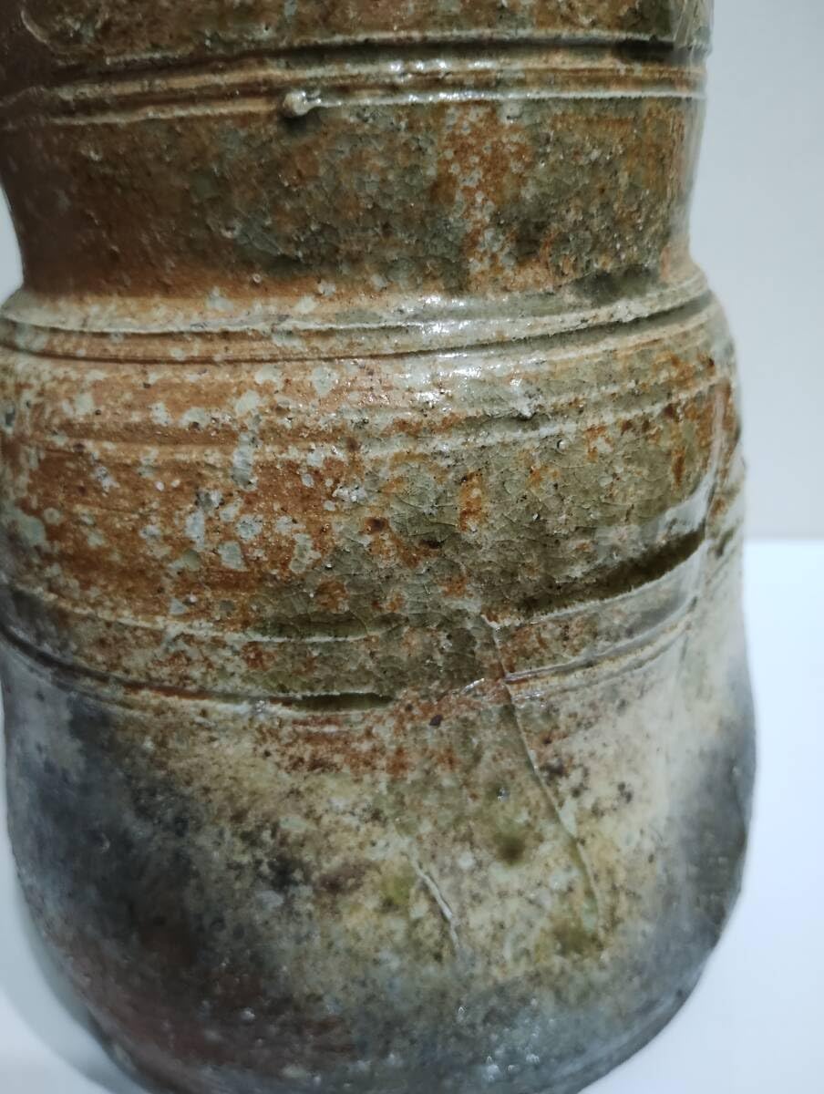 伊賀焼 香山 花器 伝統工芸品 茶道具 双耳花生