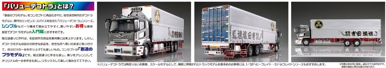青島文化教材社 1/32 バリューデコトラエクストラシリーズ 吉田運送 丸紋ライン プラモデル No.9