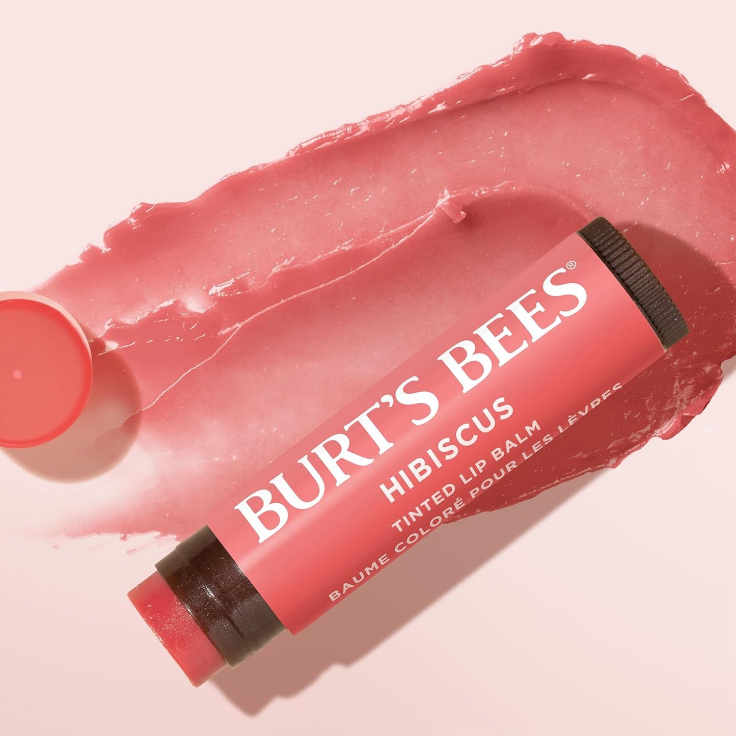 Burt's Bees Bálsamo labial con color con fórmula de bálsamo tintado 2 en 1 de larga duración, color infundido con manteca de karité profundamente hidratante para un acabado natural y acumulable, suave