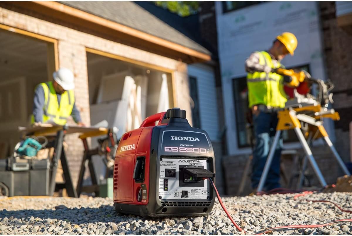Honda 664290 EB2200i 120V 2200 Watt 0.95 Gallon Portable Industrial Inverter Generator with Joint Reminder