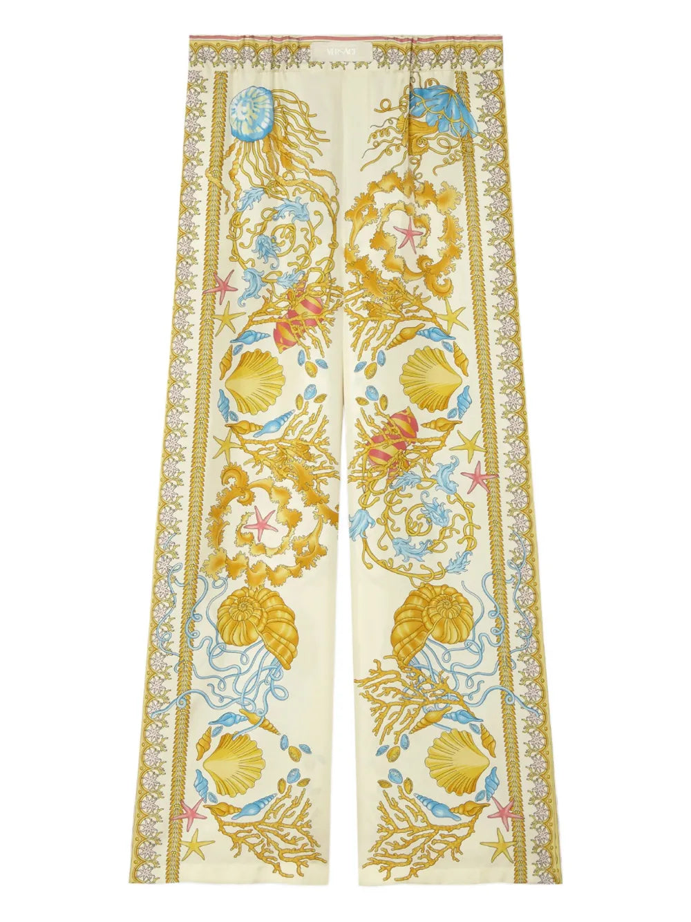 Versace ヴェルサーチの水中バロック様式のシルクパンツ - Image 7