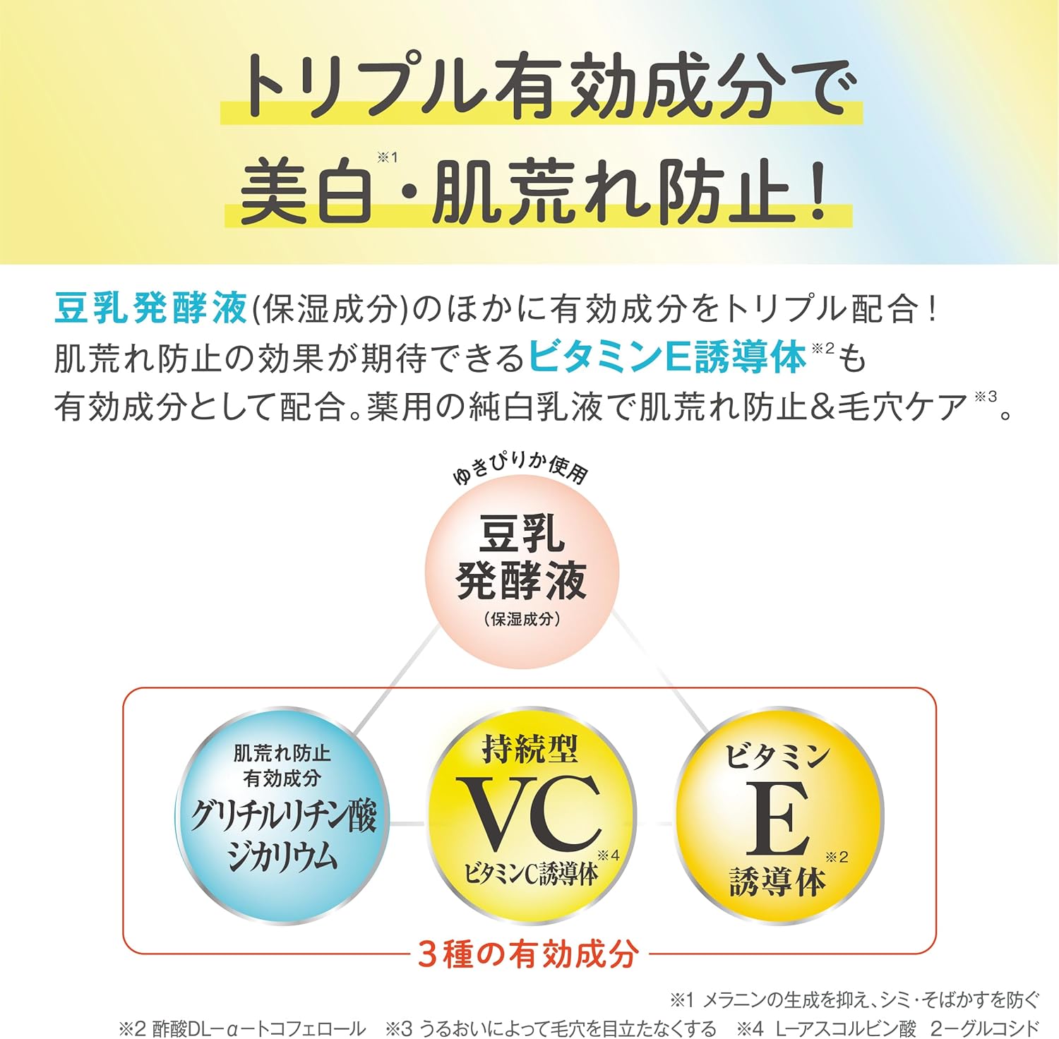 Nameraka Honpo [Quasi-drug] Medicated Pure White Milky Lotion, Whitening, Vitamins, Pores, Moisturizing, Rough Skin, Transparent, Milky Lotion