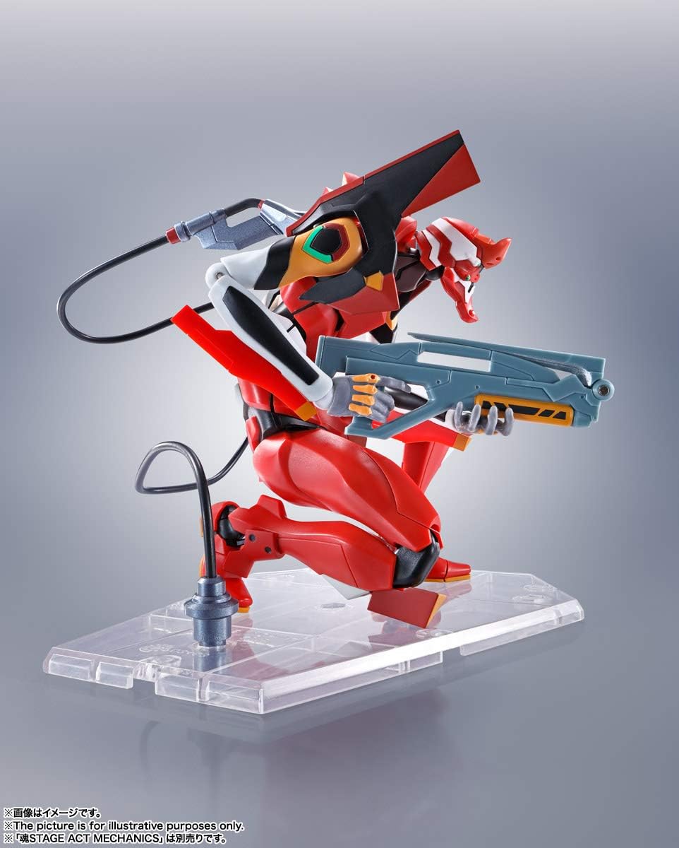 Robot Spirits Evangelion [Side EVA] Evangelion Unit 2 + S Type Equipment - New Movie Version Approx. 6.7 inches (170 mm), ABS & PVC Pre-painted Action Figure