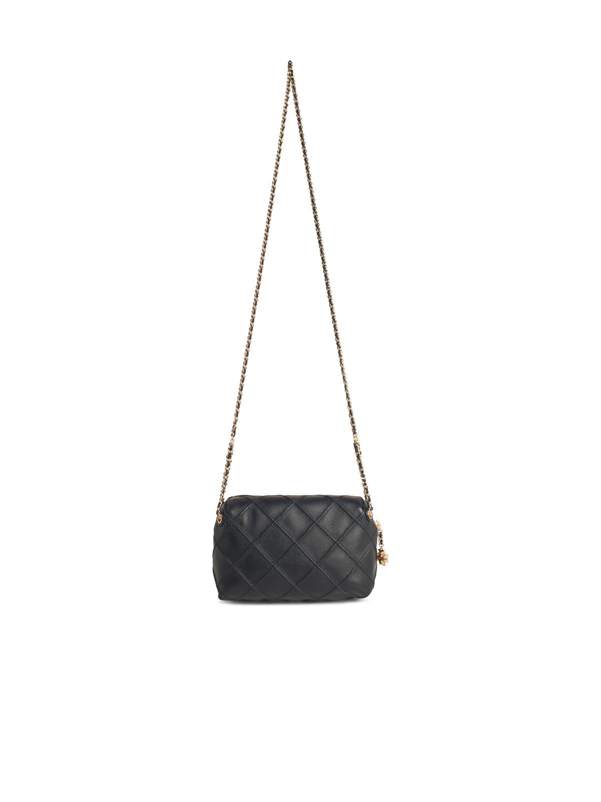 Tory Tory Burch 'Fleming' Mini Black Lear Crossbodyバッグ - Image 7
