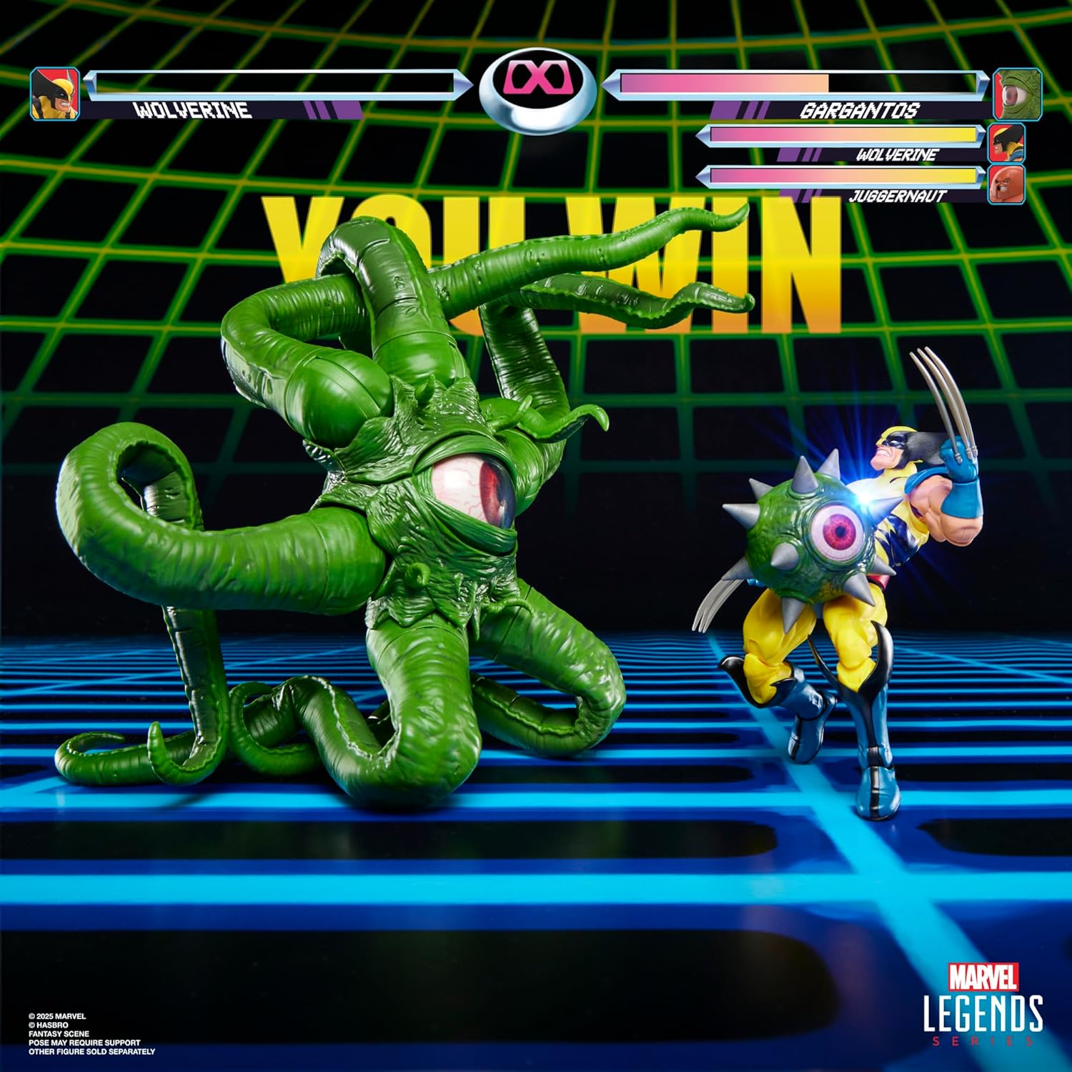 Hasbro Marvel Legends Series Gamerberth Gargantos Retro Game Collection 6" Size Action Figure G0626 Authentic