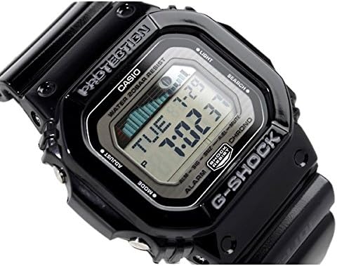 G-SHOCK G-Lide 20ATM Waterproof Digital Tide Graph Sport Plastic Belt Watch for Men Unisex (GLX-5600-1JF GLX-5600-7JF) (GLX-5600-1JF(Black))