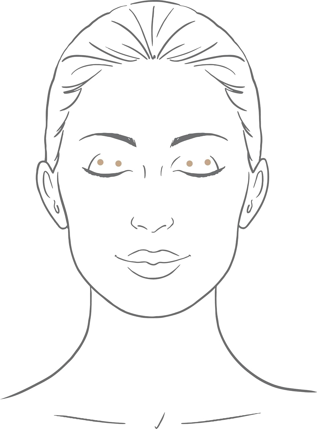 Sombra de ojos sin maquillaje, tono 2 (Original), 0.3 oz.