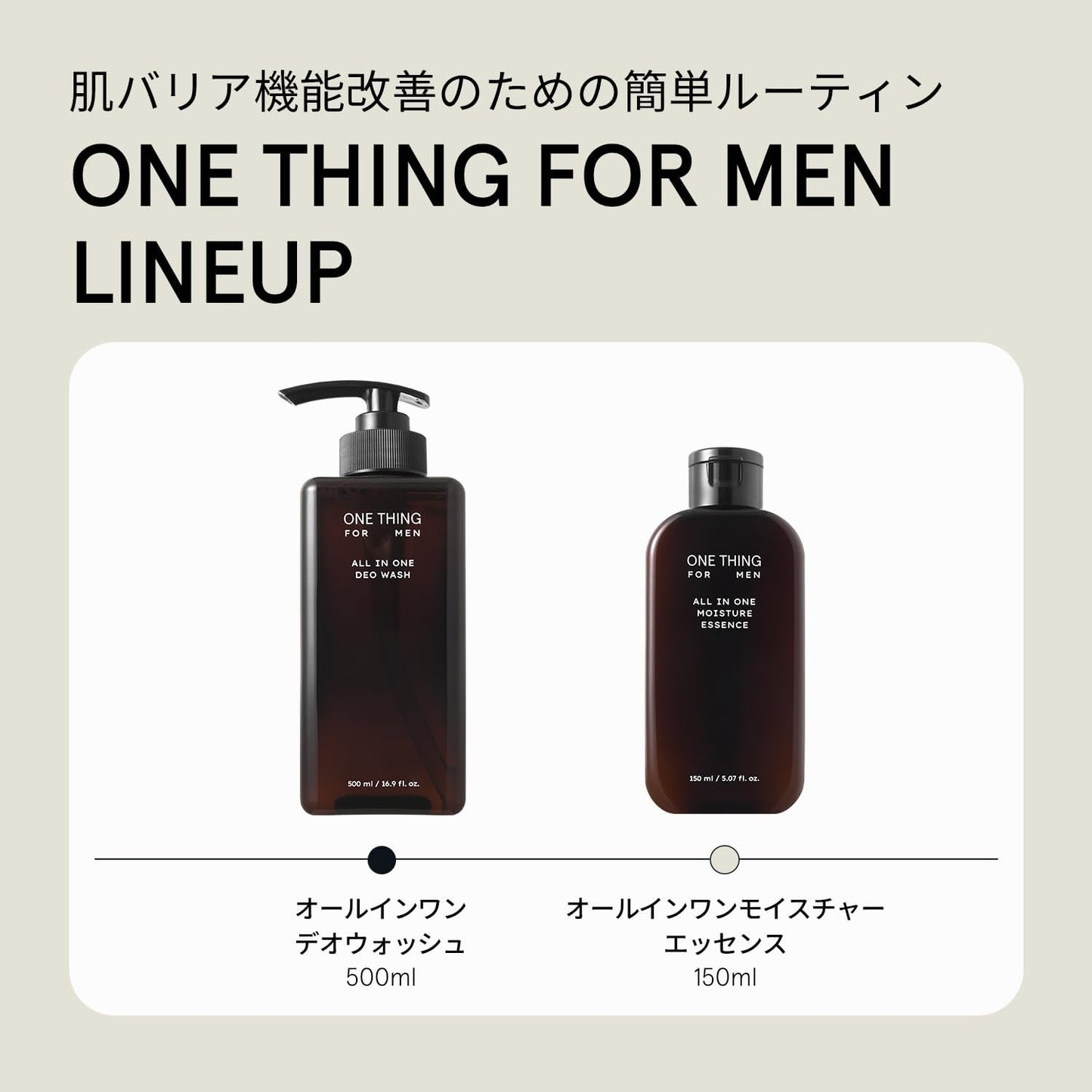 ONE THING FOR MEN All-in-One Moisture Essence 150ml | Men's Skin Care, Vegan Korean Cosmetics