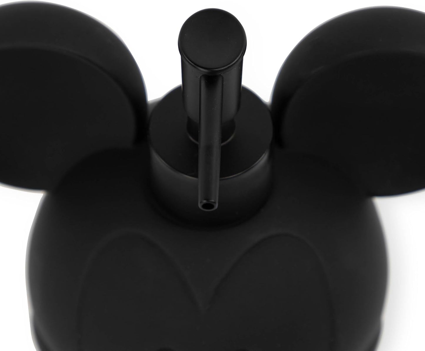Jay Franco Disney Mickey Mouse Head Children's Soap Dispenser – Lotion Pump or Liquid Soap – Fun and Refillable – Matte Black and Gold