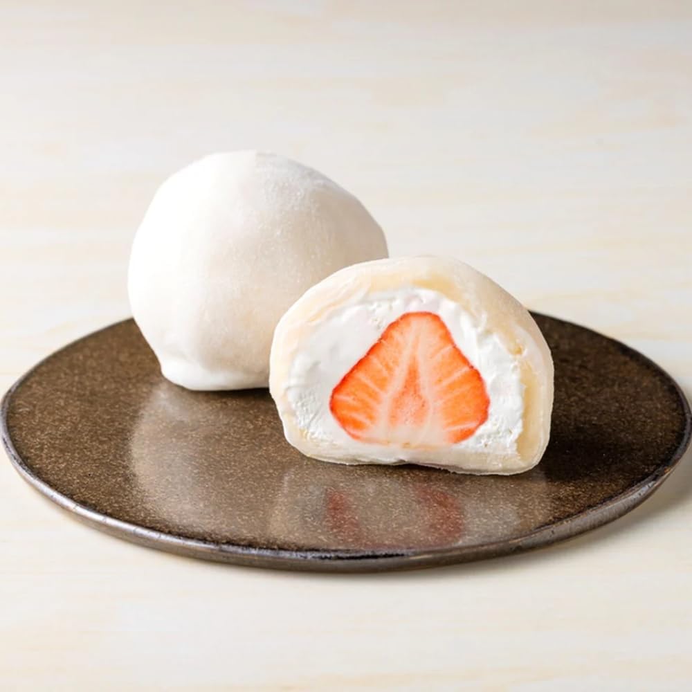 Fruit Daifuku Benseiden Official (EC Exclusive) Fluffy Cream Daifuku - Round Strawberry, Mixed Berries, Set of 3 Each; Surprise Cross-Sectional Beauty; Luxurious, Direct to the Market, Souvenir, Ordered Delicious
