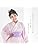 [NISHIORI] Yukata Belt for Girls, Easy Obi, Ribbon, Flower Motif, Easy to Wear, Yellow, Cream, Lavender, Purple, Pink, For Children, 39.4 inches (100 cm), 43.3 inches (110 cm), 47.2 inches (120 cm