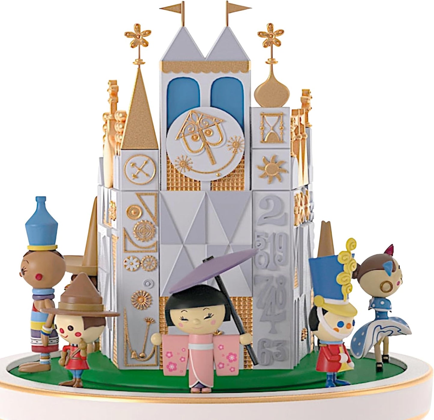 Hallmark Keepsake Adorno de Navidad 2024, Disney It's a Small World, el crucero más feliz que jamás haya navegado con sonido y movimiento, regalos para los fanáticos de Disney