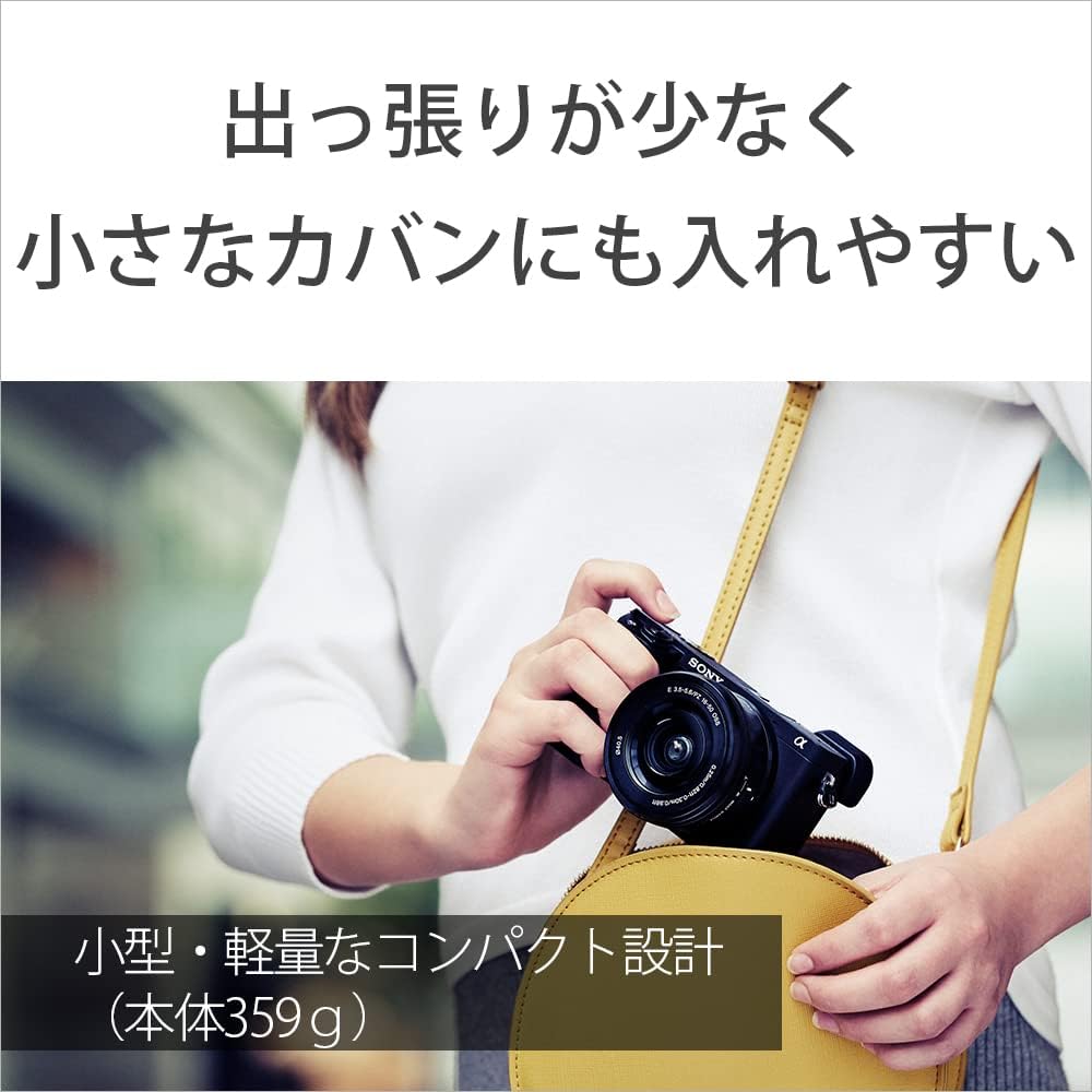 Sony ILCE-6400 APS-C Mirrorless SLR Camera α6400 B + [SanDisk Genuine Product] SD Card, 128 GB SDXC, Class 10, UHS-I U3, V30, SanDisk Extreme SDXVA-128G-GHJIN Simple Design Package