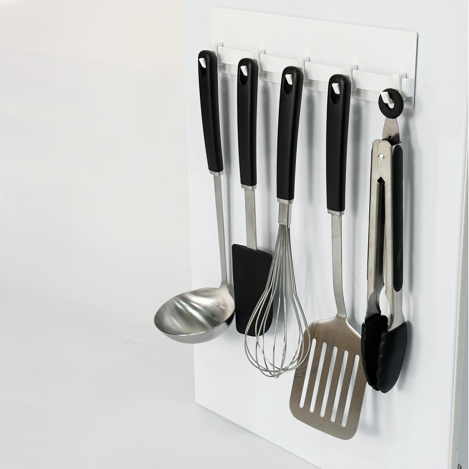Concealable Condiment Rack, Stylish Condiment Rack, Drawer Rack, Top Rack Movable, Condiment, Spice, Bottle, Space-saving, Next to Stove, Above Sink, Large Capacity Kitchen Storage (Tool Hook White)