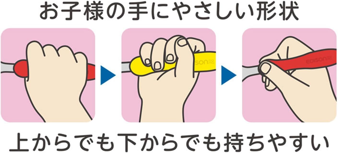 EDISONmama KJ288 Fork & Spoon Set with Case, Hello Kitty, 1.5 Years Old and Up, 2-Piece Assortment