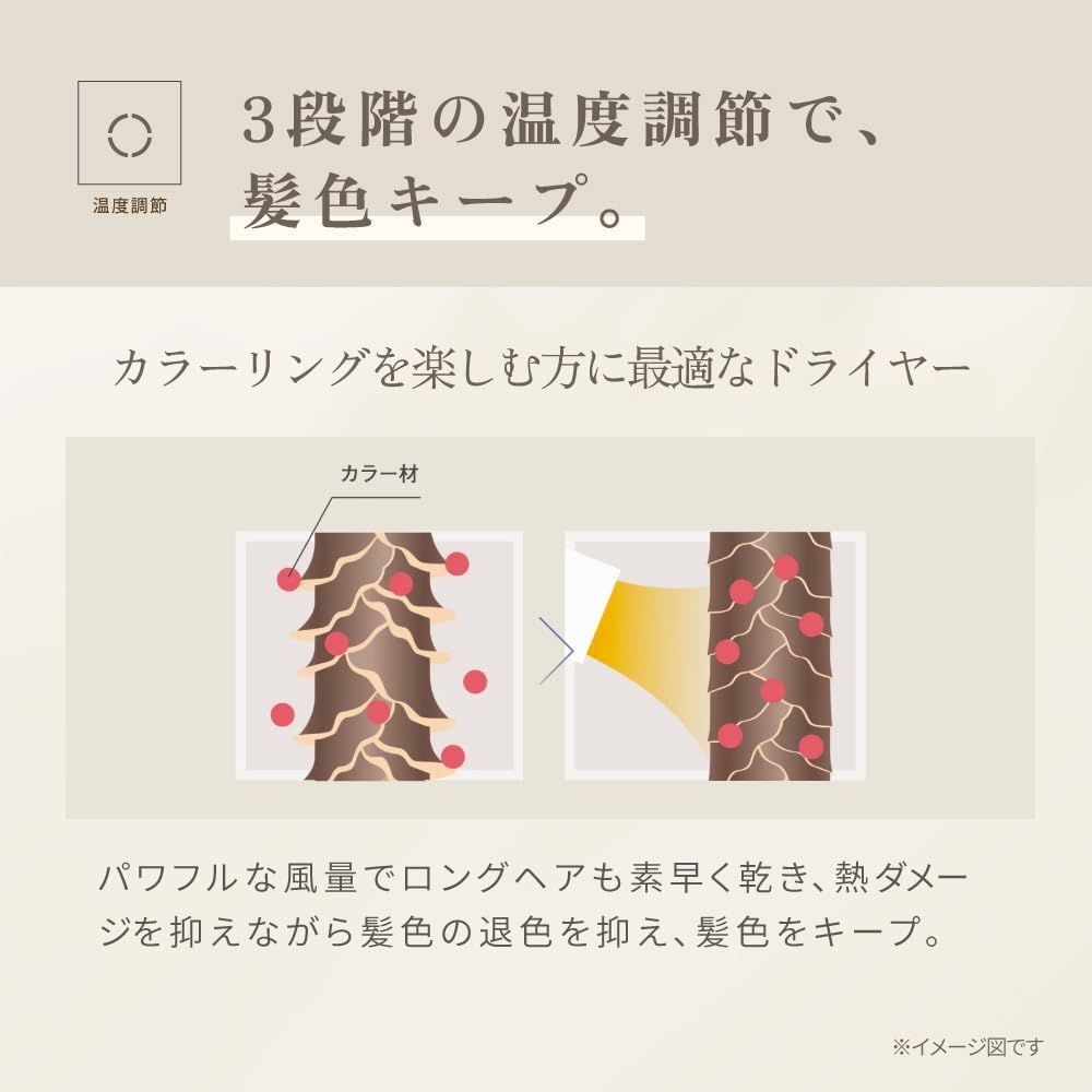 【Official EC Exclusive with Collaboration Guidebook】KINUJO Kinujo Hair Dryer, Large Airflow, Quick Dry, Negative Ion, Super! Far-Infrared Rays, Shiny Hair, Terahertz Waves, 3-Step Temperature Control