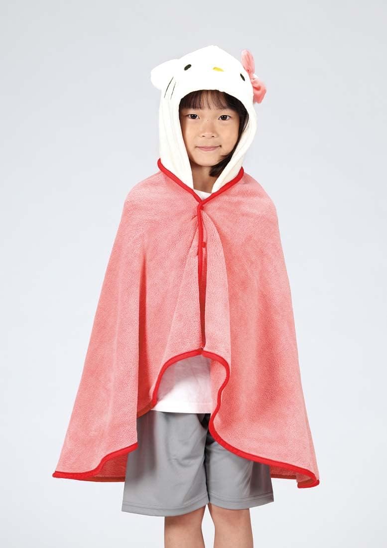Skater BPO1-A Sanrio Water Absorption Quick-Drying Hooded Bath Poncho Hello Kitty Length 42.5 x Width 36.2 inches (108 x 92 cm)
