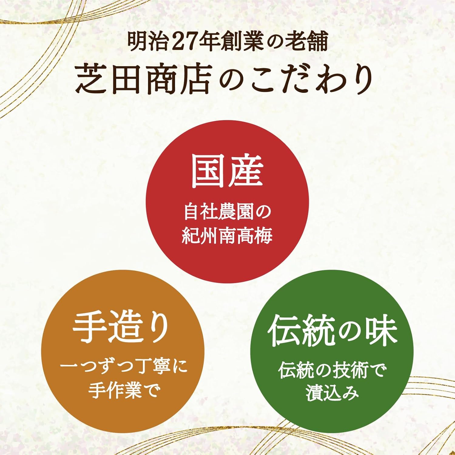 Shibata Store Nanko Plum Large Grain Trial Set 4 Varieties 400g (100g×4) Assorted Bruised Plum (White Dried Thin Salt Honey Perilla) Salt Content 6%~20% High-Quality Pickled Plum Present Gift Gift