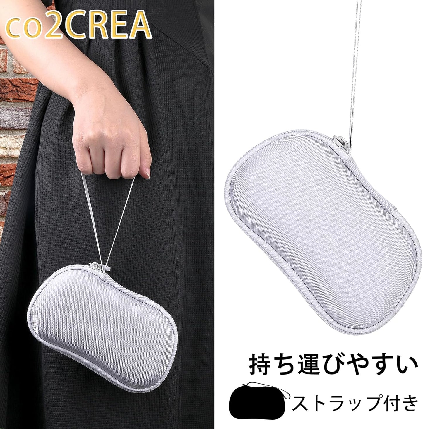 （ケースのみの販売）8Bitdo M30/NEOGEO Bluetooth ゲーミングコントローラー ポータブル専用収納ケース，ホワイト-co2CREA