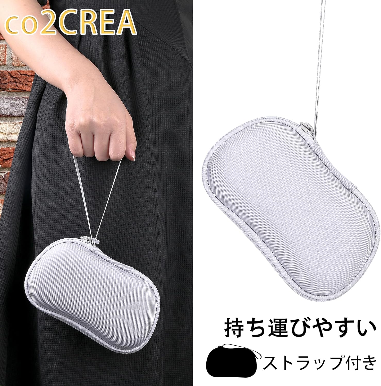 （ケースのみの販売）8Bitdo M30/NEOGEO Bluetooth ゲーミングコントローラー ポータブル専用収納ケース，ホワイト-co2CREA