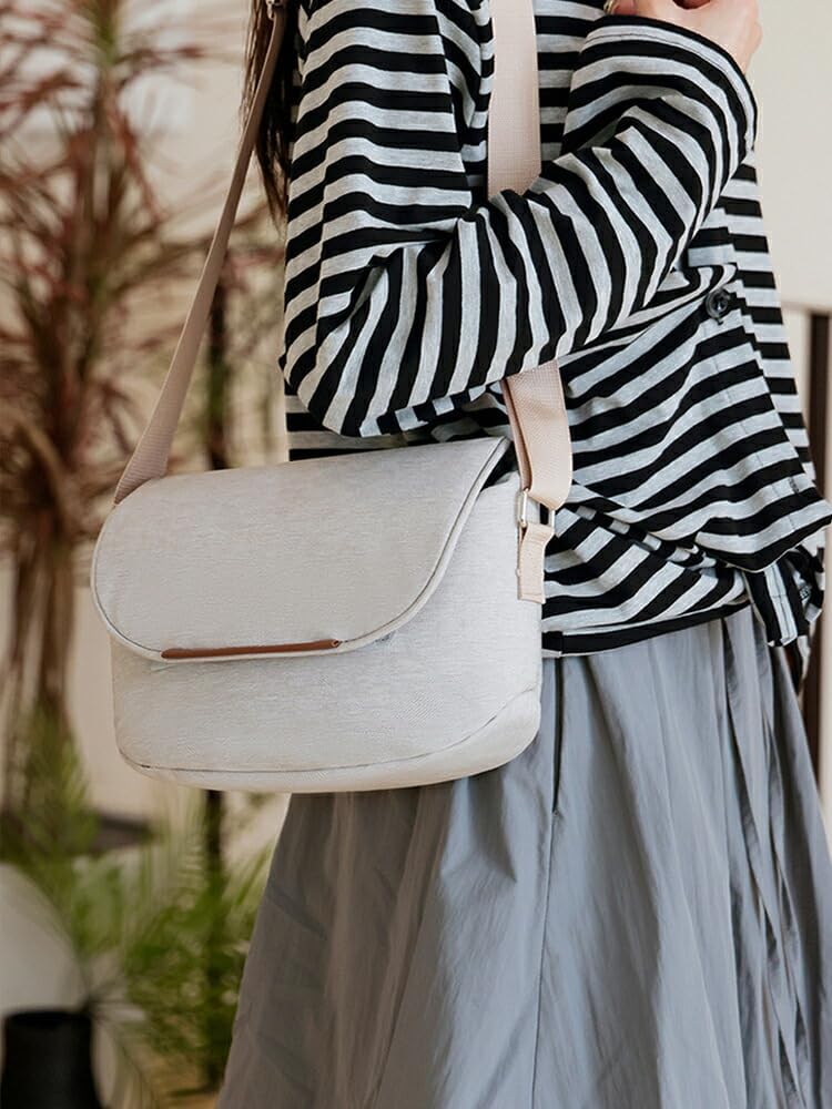 TRIPLE RIVER・For NIKON(ニコン) Z5II / Z6III Z50II Z9 Z8 Z5 Z50 バッグ カメラケース 一眼レフ カメラバッグ ショルダーバッグ 手提げ 肩掛け ショルダーベルト付き レンズ収納対応 カメラカバン(ブラック)