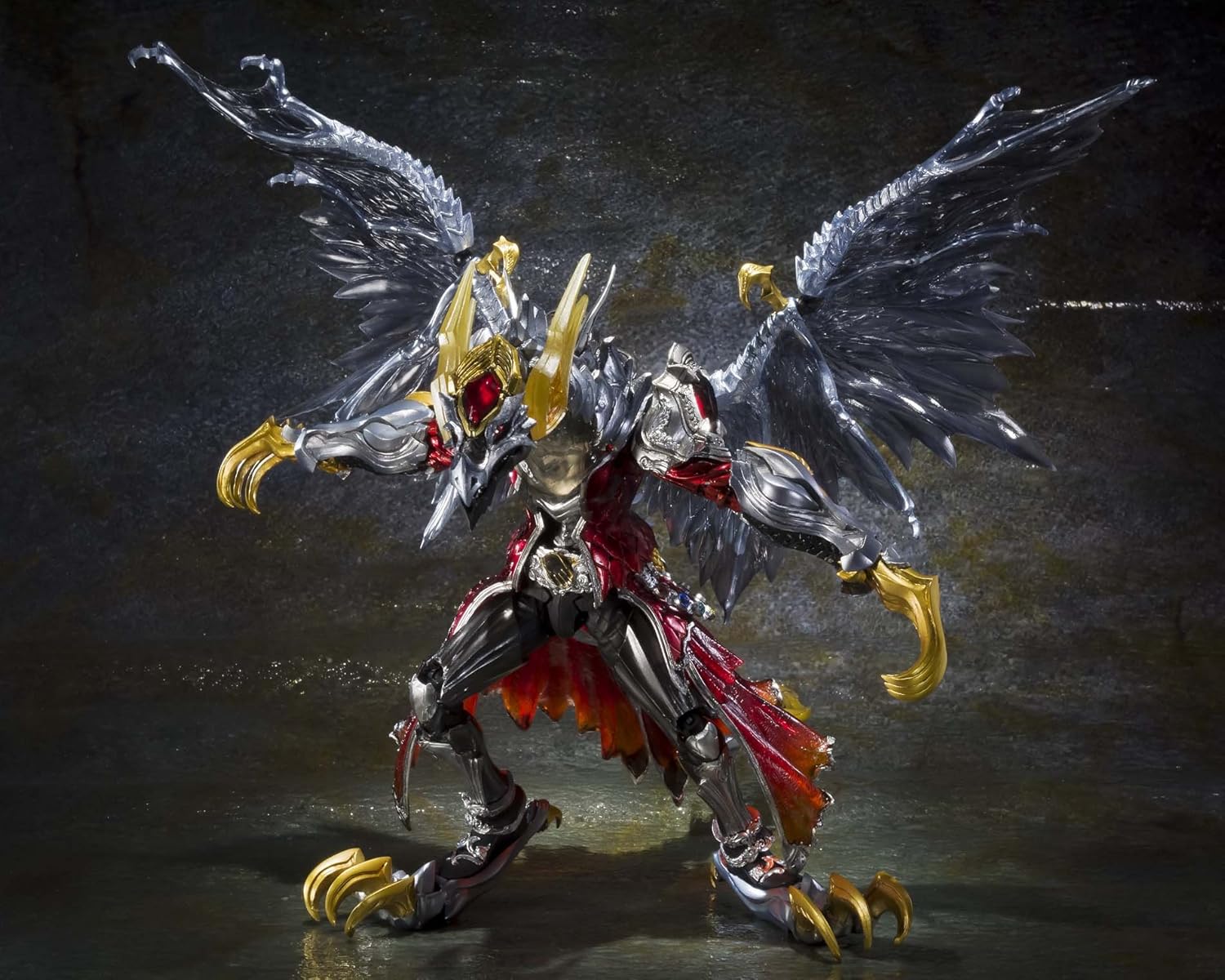 Bandai Tamashii Nations S.I.C. Kamen Rider Wizard Flame Doragon and All Doragon Set "Kamen Rider Wizard" Figure