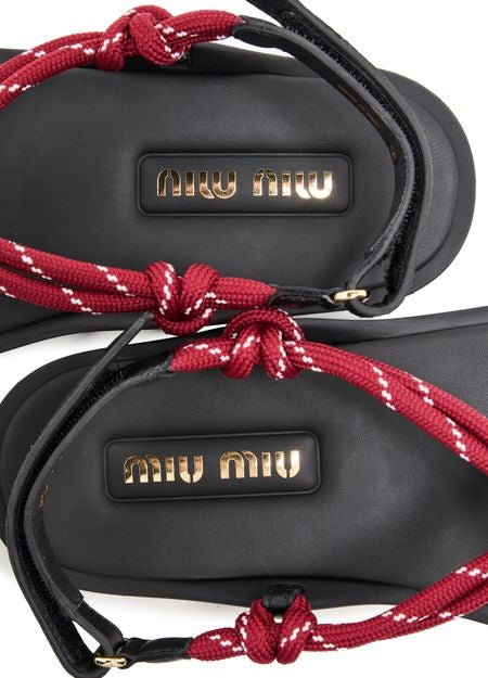 MIU MIU ロープ サンダル - Image 7