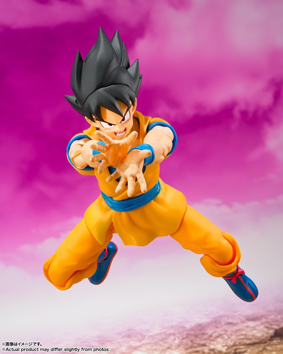 BANDAI SPIRITS S.H. Figuarts Dragon Ball DAIMA Son Goku - DAIMA, Approx. 5.7 inches (145 mm), PVC & ABS, Pre-painted Action Figure