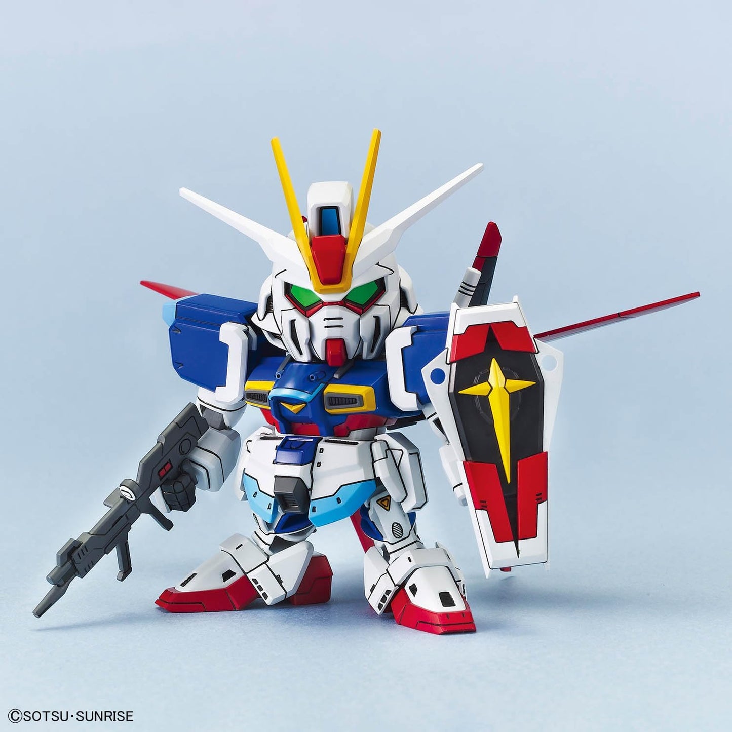Bandai Spirits SD Gundam BB Warrior Mobile Suit Gundam SEED C.E. Fate Showdown Set, Color-Coded Plastic Model