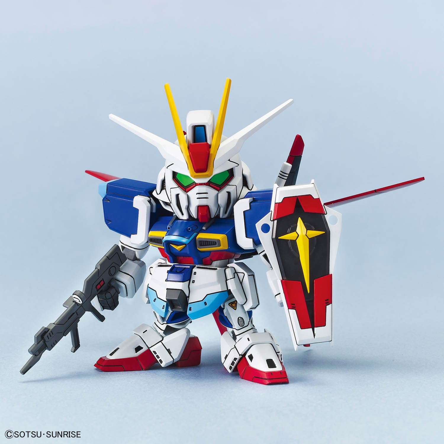 Bandai Spirits SD Gundam BB Warrior Mobile Suit Gundam SEED C.E. Fate Showdown Set, Color-Coded Plastic Model