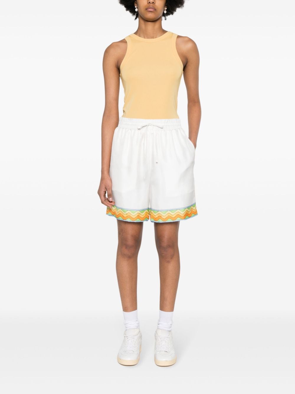 Casablanca カサブランカドローストリングシルクショーツ - Image 7