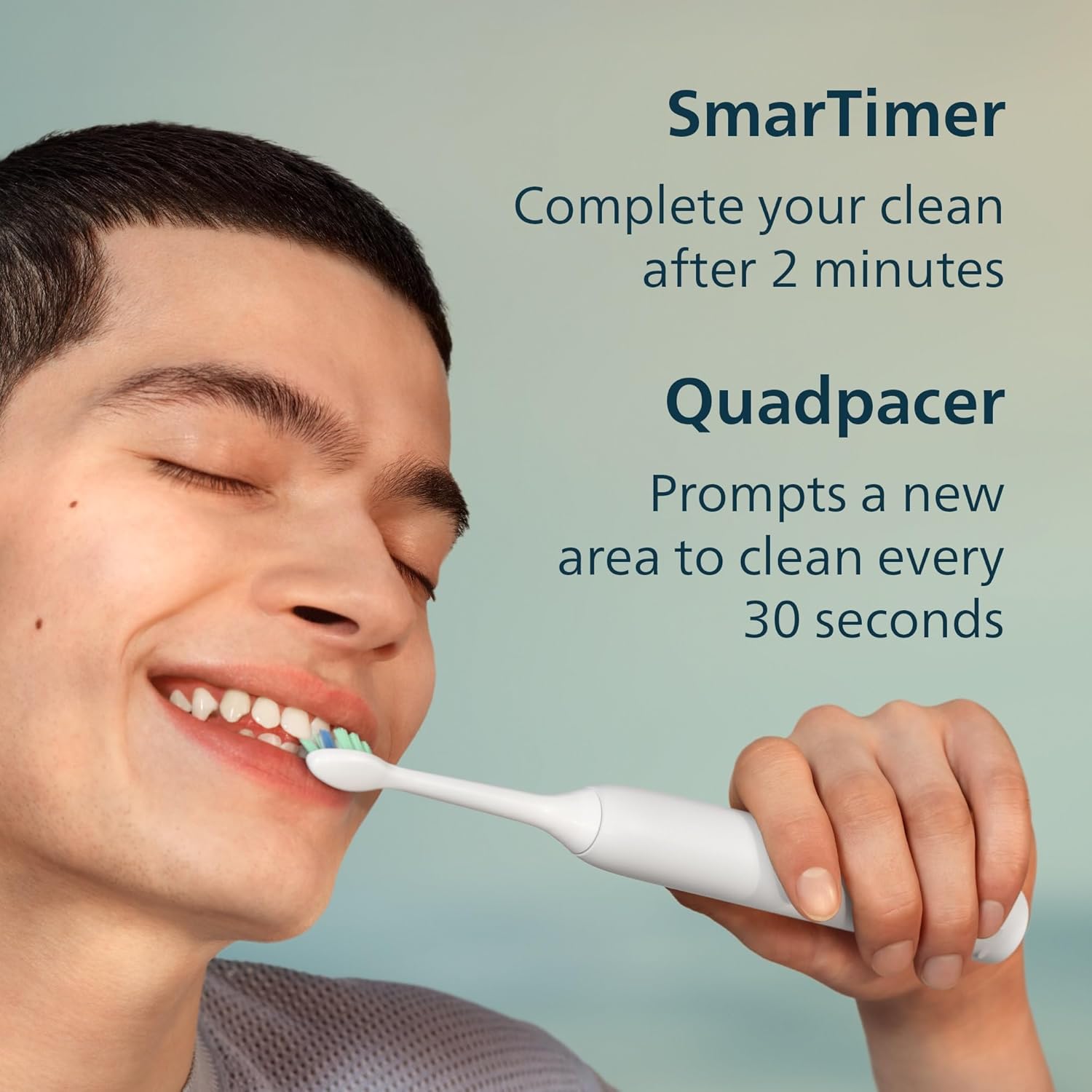 Philips Sonicare 4100 HX3681/24 - Cepillo de dientes eléctrico recargable con sensor de presión, color negro