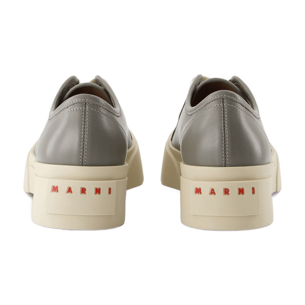 Marni スニーカーマルニレザーグレー - Image 7
