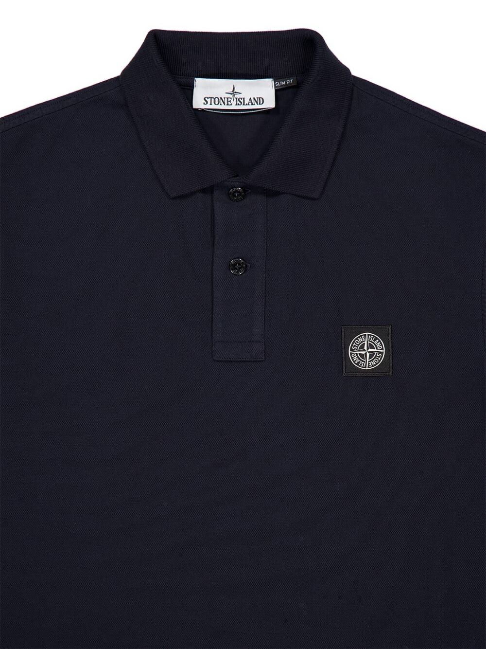 Stone Stone Island Logo Cotton Polo Shirt - Image 7