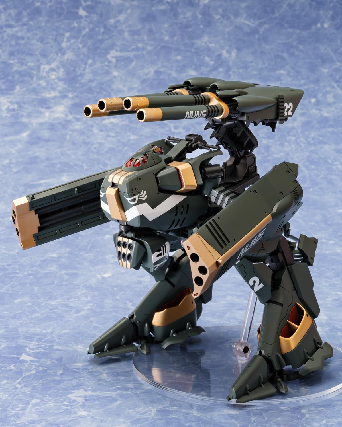 Aoshima VFG Macross Delta VB-6 König Monster MC-12 Plastic Model, Total Height Approx. 6.1 inches (155 mm), Color Coded
