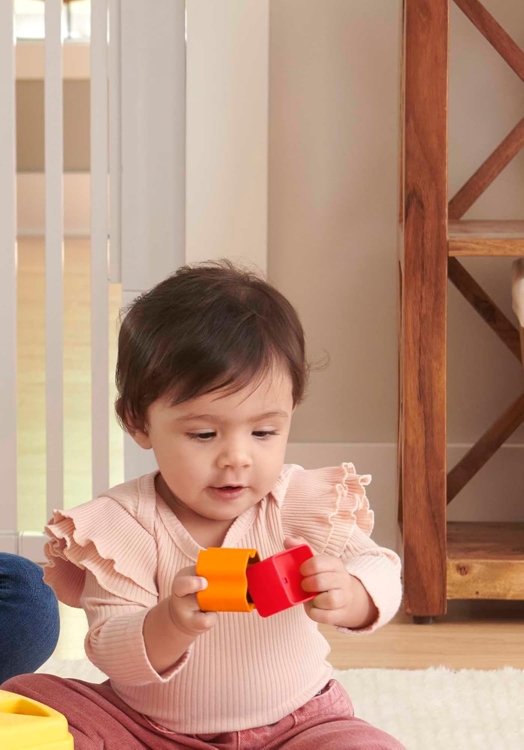 Fisher Price Infant FFC84 My First Blocks, Rainforest, 6 Months and Up, Baby Toy, Educational Toy, Block Set, Matching