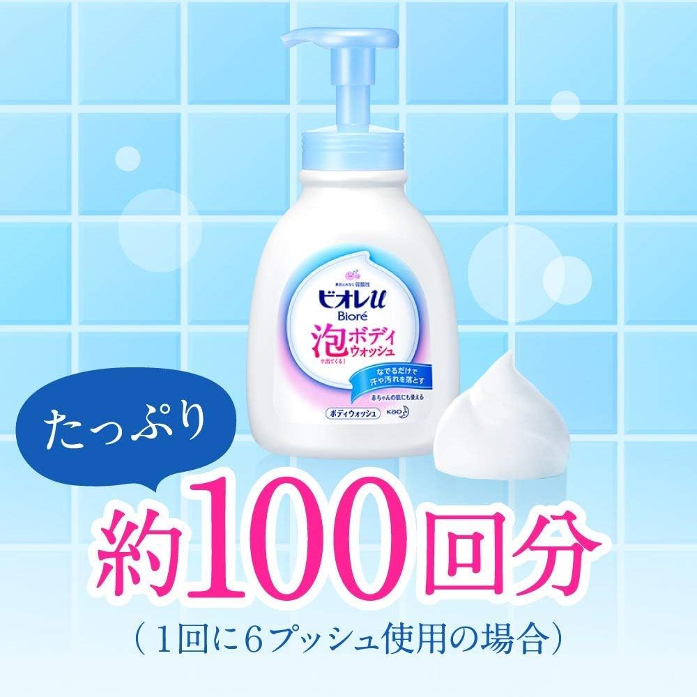 Bioréu Body Wash with Foaming Moist Refill 18.1 fl oz (515 ml) (Normal 16.9 fl oz + 1.2 fl oz (480 + 35 ml) Body Soap, Moisture Type